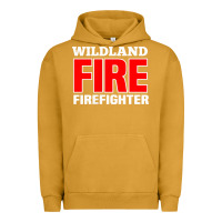 Pigment Peanut Butter wildland fire rescue department firefighters firemen uniform Urban Hoodie - linhVisuals