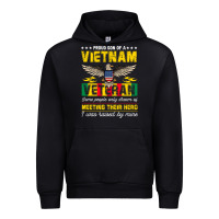 Black proud vietnam veteran son gifts raised by my hero veteran day Urban Hoodie - linhVisuals