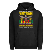 Pigment Black proud vietnam veteran son gifts raised by my hero veteran day Urban Hoodie - linhVisuals