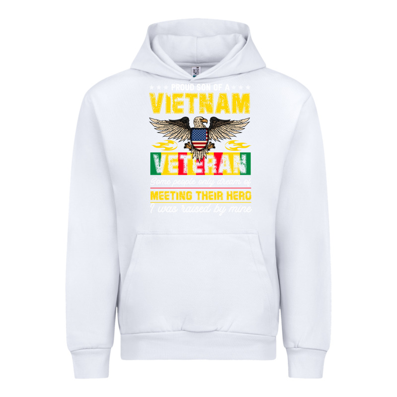 Proud Vietnam Veteran Son Gifts Raised By My Hero Veteran Day Urban Hoodie by linhVisuals | Teevron