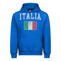 Cobalt vintage italia italian flag italy italiano Urban Hoodie - linhVisuals
