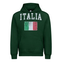 Forest Green vintage italia italian flag italy italiano Urban Hoodie - linhVisuals