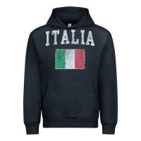 Navy vintage italia italian flag italy italiano Urban Hoodie - linhVisuals