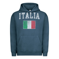 Vintage Italia Italian Flag Italy Italiano Urban Hoodie | Teevron