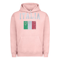 Pigment Salmon vintage italia italian flag italy italiano Urban Hoodie - linhVisuals