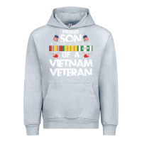 Heather Grey proud son of a vietnam veteran father's day Urban Hoodie - linhVisuals
