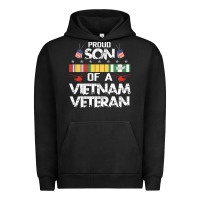 Pigment Black proud son of a vietnam veteran father's day Urban Hoodie - linhVisuals