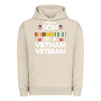 Pigment French Oak proud son of a vietnam veteran father's day Urban Hoodie - linhVisuals