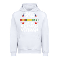 White proud son of a vietnam veteran father's day Urban Hoodie - linhVisuals