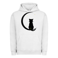 Pigment Lunar Rock womens double moon cat Urban Hoodie - linhVisuals