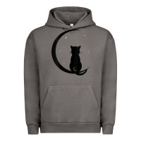 Pigment Tornado womens double moon cat Urban Hoodie - linhVisuals