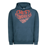 Pigment Midnight Navy doctor mike merch chest compressions Urban Hoodie - linhVisuals