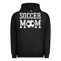 Pigment Black womens soccer mama soccer mom Urban Hoodie - linhVisuals