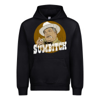 Black sumbitch distressed Urban Hoodie - linhVisuals