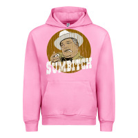 Fuchsia Pink sumbitch distressed Urban Hoodie - linhVisuals