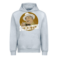 Heather Grey sumbitch distressed Urban Hoodie - linhVisuals