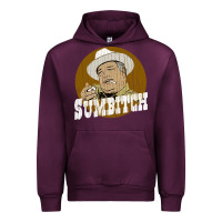 Mauve Wine sumbitch distressed Urban Hoodie - linhVisuals