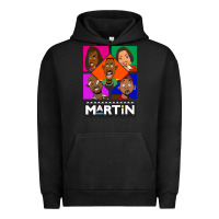 Pigment Black Martin TV Show Urban Hoodie - linhVisuals