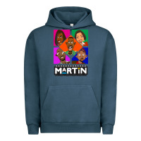 Pigment Midnight Navy Martin TV Show Urban Hoodie - linhVisuals