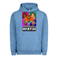 Pigment Pebble Blue Martin TV Show Urban Hoodie - linhVisuals