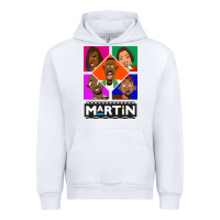 White Martin TV Show Urban Hoodie - linhVisuals