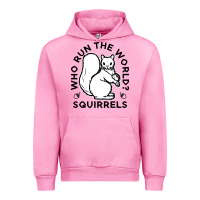 Fuchsia Pink who run the world squirrels Urban Hoodie - linhVisuals