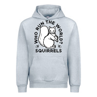 Heather Grey who run the world squirrels Urban Hoodie - linhVisuals