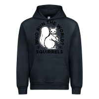 Navy who run the world squirrels Urban Hoodie - linhVisuals