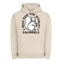 Pigment French Oak who run the world squirrels Urban Hoodie - linhVisuals