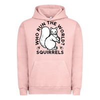 Pigment Salmon who run the world squirrels Urban Hoodie - linhVisuals