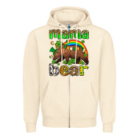 Sandshell st patricks mama  bear Zipper Hoodie - AdoDesignShop