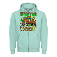 St Patricks Mama  Bear Zipper Hoodie | Teevron