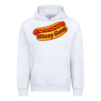 White glizzy gang glizzy gobbler Urban Hoodie - linhVisuals