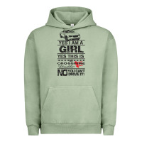 Pigment Oil Green a girls xfire roadster   crossfire Urban Hoodie - linhVisuals