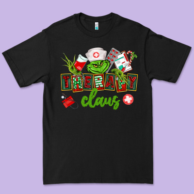 Therapy Claus Premium Tee Designed By Cowgirlartshop