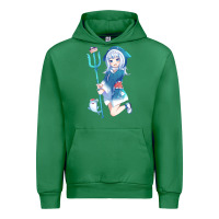Emerald Gawr Gura Urban Hoodie - linhVisuals