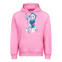 Fuchsia Pink Gawr Gura Urban Hoodie - linhVisuals
