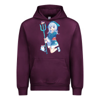 Mauve Wine Gawr Gura Urban Hoodie - linhVisuals