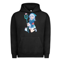 Pigment Black Gawr Gura Urban Hoodie - linhVisuals