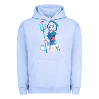 Pigment Grape Ice Gawr Gura Urban Hoodie - linhVisuals
