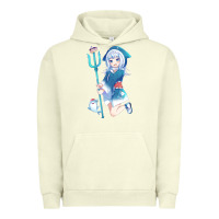Pigment Pistachio Gawr Gura Urban Hoodie - linhVisuals
