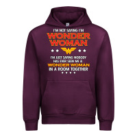 Mauve Wine wonder woman Urban Hoodie - linhVisuals