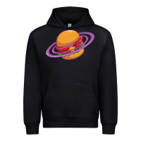 Black Burger  Saturn Urban Hoodie - linhVisuals