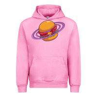 Fuchsia Pink Burger  Saturn Urban Hoodie - linhVisuals