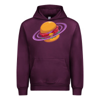 Mauve Wine Burger  Saturn Urban Hoodie - linhVisuals