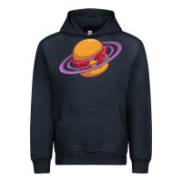 Navy Burger  Saturn Urban Hoodie - linhVisuals