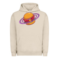 Pigment French Oak Burger  Saturn Urban Hoodie - linhVisuals