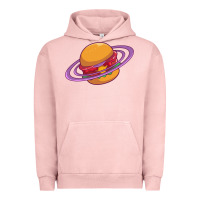 Pigment Salmon Burger  Saturn Urban Hoodie - linhVisuals