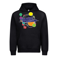 Black retro graphic design   frank lloyd wright Urban Hoodie - linhVisuals