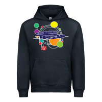 Navy retro graphic design   frank lloyd wright Urban Hoodie - linhVisuals